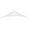 Ekena Millwork Pitch Naple Architectural Grade PVC Gable Pediment, 60"W x 15"H x 1"P (6/12) GPP060X015X100NAP - alternate 3